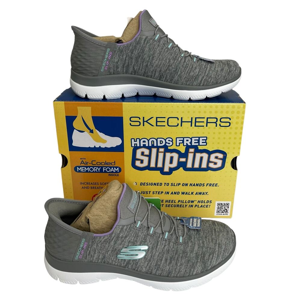 Skechers Summits Dazzle Haze Womens‎ Shoes Size 6.5 Gray/Multi